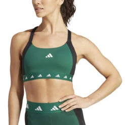ADIDAS PWI Medium-Sport Tech-Fit Color Block Sports Bras Women -Tennis Equipment Store 18520000 13